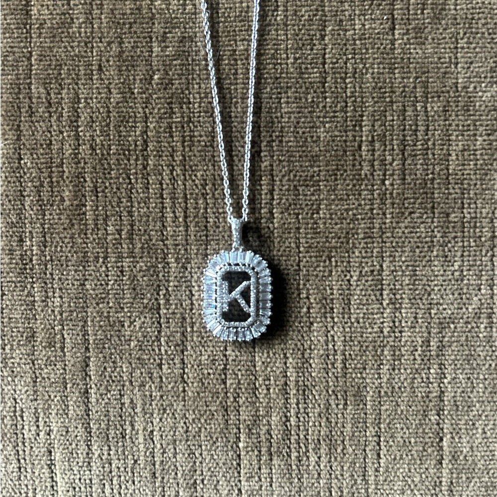 Radiance by Absolute™ Diamond K Initial Pendant w/ Chain - 845-925
